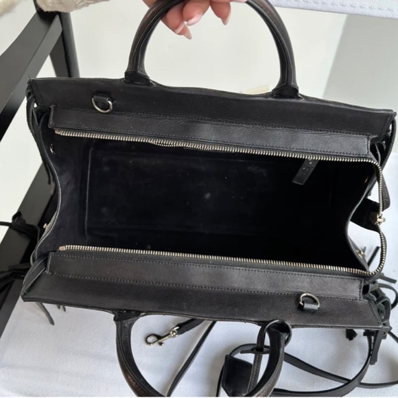 Authentic Saint Laurent Black Fringe Rive Gauche Cabas - Picture 5 of 14